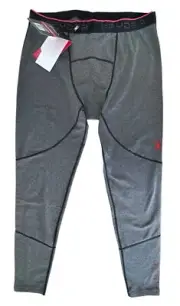 Spyder Men's Base Layer Stretch Brushed Compression Tights Size XL Gray