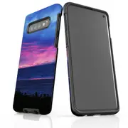 For Samsung Galaxy S10 Case Armour Cover, Sunset at the Beach