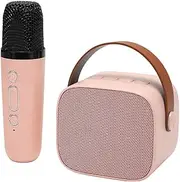 Mini Karaoke Machine, Portable Bluetooth Speaker with Wireless Microphone, Handheld Karaoke Mics Speaker Machine for Kids Adults
