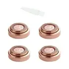 4pcs Rose Gold Blade Hair Remover Cleaning Replacement Heads With Brush c