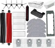 Roller Hepa Filter Mop Cloth Dust Bag Vacuum Cleaner Accessories As Shown Compatible for Roborock S8 S8 Plus, S8 Pro Ultra Robot Vacuum Complete Accessories Pack.