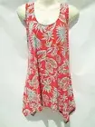 JOSTAR TRAVEL KNIT SLINKY SHARK BITE TOP SM(C) RED/TEAL LEAF