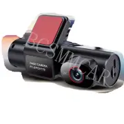 Dual Lens 3 Channel Front Rear Dash Cam DVR 3 Way Car Camera WiFi Night Vision (for: Fiat)