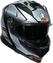 AGV K7 Jaeger, full face helmet , color: Black/Silver/Red , size: L
