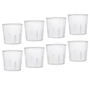 20 Pcs Plastic Graduated Beaker Laboratory Use Measuring Cup Clear White 30ML
