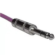 Purple 6 ft foot Balanced TRS 1/4 stereo patch cable guitar effect fx pedal cord