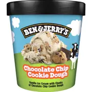 Ben & Jerry's Ice Cream Tub Chocolate Chip Cookie Dough 458mL
