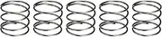 uxcell 5Pcs Compression Spring, 18mm OD, 1mm Wire Size, 15mm Free Length, Spring Steel Construction Extended Mechanical Compression Springs for Shop and Home Repairs, Silver Tone