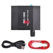 Microphone Amplifier Audio Amp High Gain 1000 Times Amplification Accessory Kit