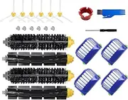 HsvrySa Replacement parts for iRobot Roomba 600 Series 694 675 618 692 675 676 695 677 671 655 645 690 680 660 650 620 614 & 500 Series 595 585 564 robot 2 Bristle 2 Beater Brush 4 Filter 6 Side Brush