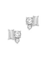Sterling Forever Cluster Stud Earrings