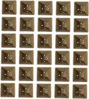 CAXUSD 100pcs Nursery Cup Tomato Root Planter Green Seedlings Pot Outdoor Succulent Large Reinforced Plants Production Seeding Seedling Pots Propagation Transparent Indoor Paper Khaki