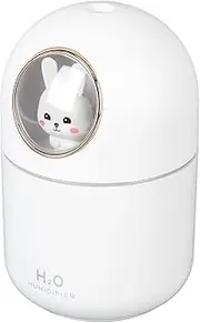 Essential Oil Diffuser, Low Noise Aromatherapy Diffuser 300ml Capacity Beautiful Lighting Nice Design for Desktop (White Rabbit)