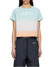 A.P.C. Cloud Dip Dye T-Shirt S,XL,XS,L,M Blue/Pink