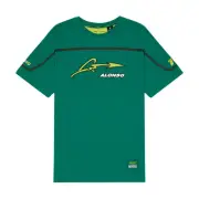 2024 Aston Martin F1 Mens Alonso Kimoa Band T-shirt green size L
