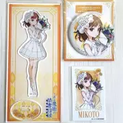 Misaka Mikoto A Certain Magical Index Acrylic Stand Can Badge Bromide Limited