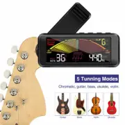 3 in 1 360° Clip-on Guitar Bass Drum Violin Tuner Metronome Tone Generator