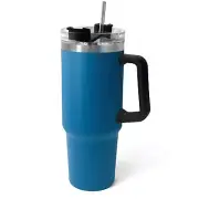 NEW Modern 40 oz Insulated Tumbler with Handle and Straw Lid USA Shipper