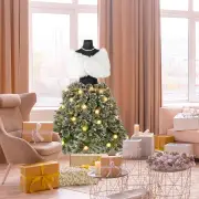 Costway150CM Pre-lit Mannequin Artificial Christmas Tree with 50 LED Light Balls