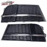 Fit For Audi A3 S-Line 2017-2019 Pair Front Bumper Outer Grille Closed Mesh Grid (for: Audi)