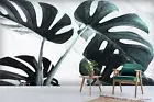 3D Tropical Leaves Self-adhesive Removeable Wallpaper Wall Mural 98