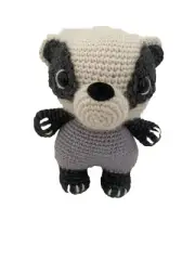 Crochet Amigurumi Badger 100% High End Alpaca Wool . Handmade