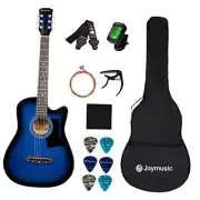 38 inch blueburst beginner acoustic guitar kit,bundle with a strap Blueburst