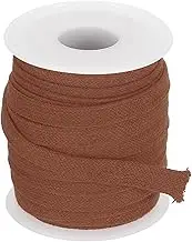 uxcell Flat Drawstring Cord 0.4 Inch x 10 Yd, Soft Cotton Draw String Replacement Rope Cords Roll for Hoodie Sweatpants Shorts Pants Strap Garment, Brown