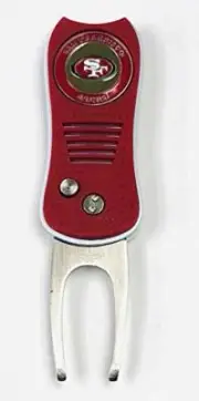 NFL San Francisco 49ers Switchblade Golf Divot Tool - Maroon/White