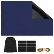 1 Set Portable Blackout Curtains 54" x 39" Thermal Window Drapes, Navy