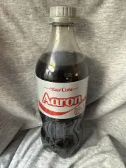 Share a Coke with Aaron 2025 Personalized Gift Coca Cola Bottle 20oz Diet