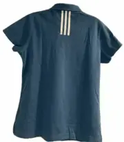 RTLS $60 ADIDAS WOMEN CLIMALITE COTTON PERIWINKLE GOLF SHIRT SZ S