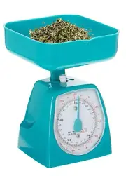 Mini Dial Kitchen Food Scale Weight Capacity 5 kg (11Lb) Pink/White/Green/Yellow