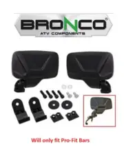 Bronco Side View Mirrors Pro-Fit Polaris Ranger XP 900 2013-2019