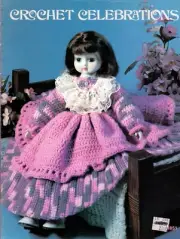 Crochet Celebrations Doll Clothes, P.J. Tote, Cobweb Chaser Leaflet 1851 NOS