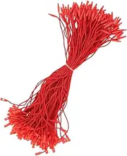 Tag Strings for Labels | 100X Snap Lock Pin Loop Fastener Hook Ties - Tags Ties, Hangable Tag String Fasteners for Luggage Label Attachment Clothing