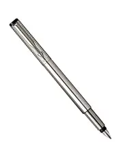 Parker Vector Fountain Pen Premium Chiseled Stainless Steel Fine Pt New In Box