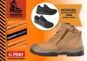 Mongrel 461050 Wheat Workboots boot footwear SteelToe Safety + FREE sports shoes
