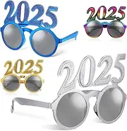 WOONEKY 4 Pairs Glasses New Year Eve Accessories New Years Eve Decorations New Years Eve Party Supplies New Years Decorations New Year Decorations New Year Eve Party Favors PC