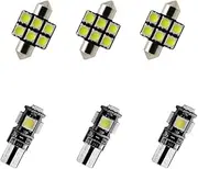 8X-SPEED 6PCS Led Interior Light Bulb 5050 Chip For Acura TL MK4 2009–2014 Done Read Glove Box Trunk Vanity Mirror Sun Visor Light