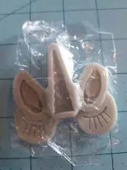 Unbranded: Gray Silicone 3D Unicorn Face & Horn Mold - Cake Decor & Sugar Craft