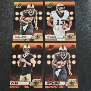 (4) 2023 Zenith Football Saints Star Lot Derek Carr, Jamal Williams, Thomas