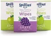 Spiffies ToothWipes, TP50 tripack, 40 Apple, 20 Grape, 60-Wipes