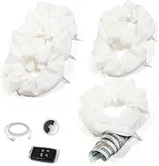 Pocket Scrunchies Holder Secret Hidden Compartment Items Velvet Hair Scrunchies Storage with Zipper Pocket for Women