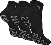 [Ozaiic] Anti-Skid Socks With Grips Non Slip Socks Ideal For Pilates, Yoga Exercise