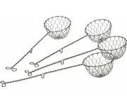 77924 Set Of 4 Fondue Strainers, Stainless Steel