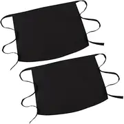 CENZICOM Kitchen Cotton Bow Short Half Waist Apron Bar Pub Cafe Server Waiter Waitress,2 PCS