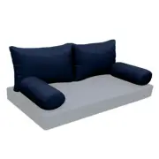 |SLIPCOVER ONLY| S2 Outdoor Bolster Backrest Pillow Covers Knife Edge Twin AD101