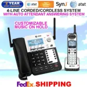 AT&T SYNJ SB67138 4-LINE DECT 6.0 CORDED / CORDLESS PHONE SYSTEM 1 CORDLESS
