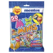 50 Piece Chupa Chups Mentos Mix of Minis Bag 400g
